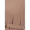 Umbrella abaya with bell sleeves- Khaki